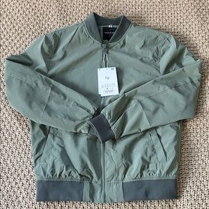 Denim & Flower Olive Bomber Jacket